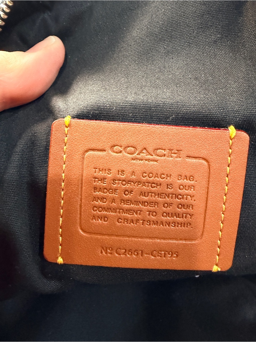 Coach Denim Racer Sling Unisex CET95 - Picture 6 of 9